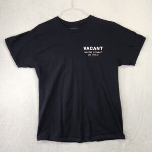 PRETTY VACANT Mens Black Los Angeles Graphic T Shirt‎ Large Cotton